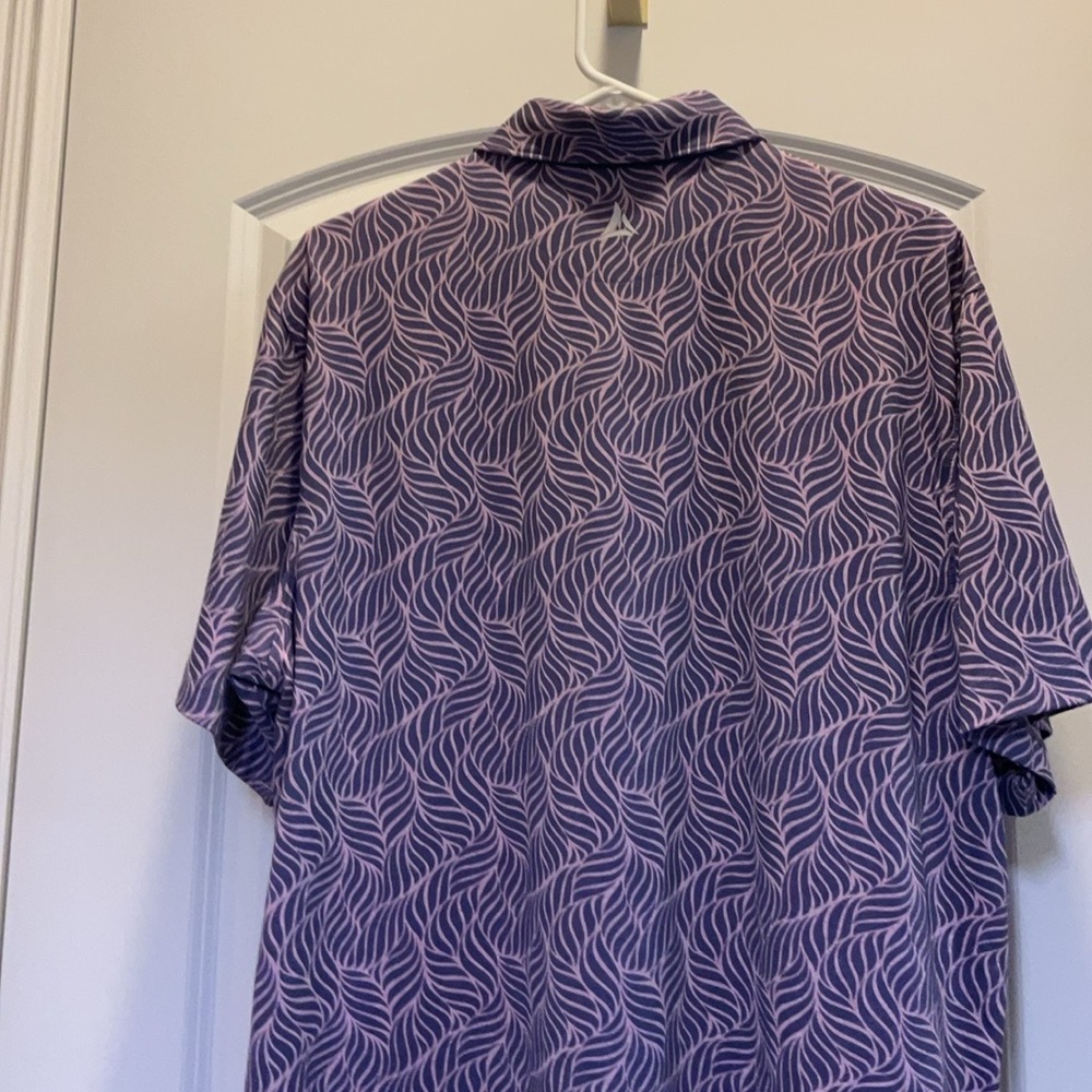 Stylish Purple Patterned Men's Polo Shirt